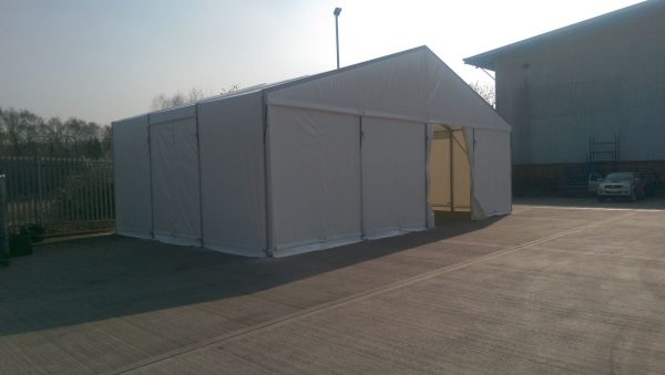 TS10-120 Temporary Warehouse: 10m Wide 3.5m Side Height Clear Span Warehouse Marquee - Image 3