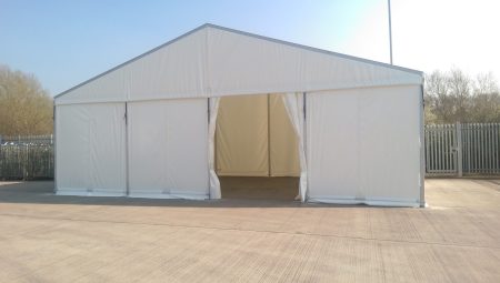 TS10-120 Temporary Warehouse: 10m Wide 3.5m Side Height Clear Span Warehouse Marquee