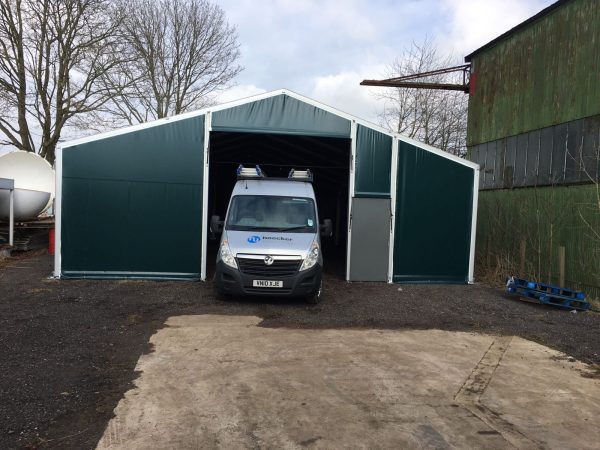 TS10-120 Temporary Warehouse: 10m Wide 3m Side Height Clear Span Warehouse Marquee - Image 3