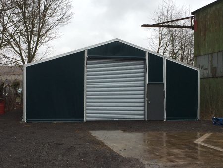 TS10-120 Temporary Warehouse: 10m Wide 3m Side Height Clear Span Warehouse Marquee