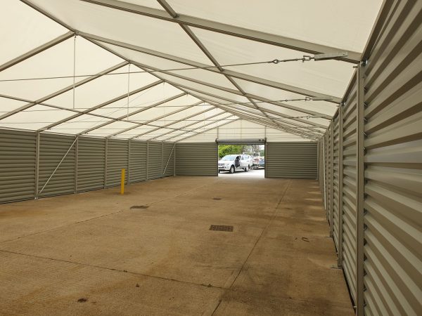 TS12-120 Temporary Warehouse: 12m Wide 3m Side Height Clear Span Warehouse Marquee - Image 6