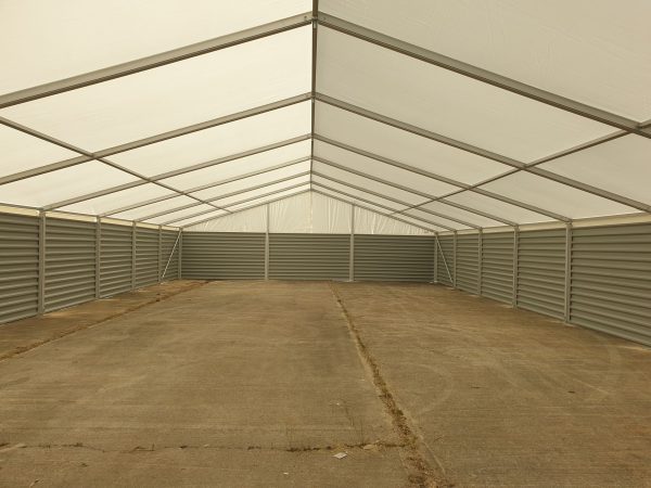 TS12-120 Temporary Warehouse: 12m Wide 3m Side Height Clear Span Warehouse Marquee - Image 7