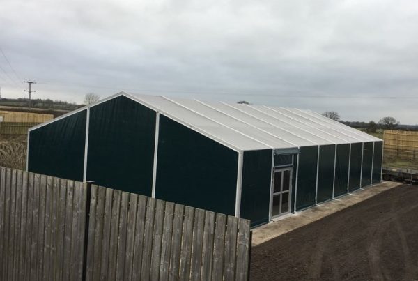 TS12-120 Temporary Warehouse: 12m Wide 3m Side Height Clear Span Warehouse Marquee - Image 8