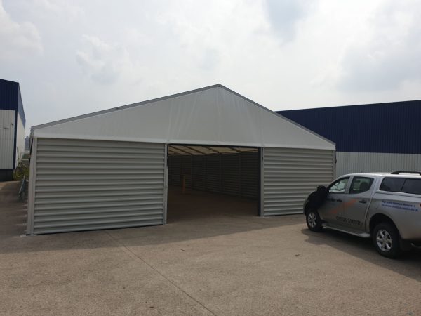 TS12-120 Temporary Warehouse: 12m Wide 3m Side Height Clear Span Warehouse Marquee - Image 5