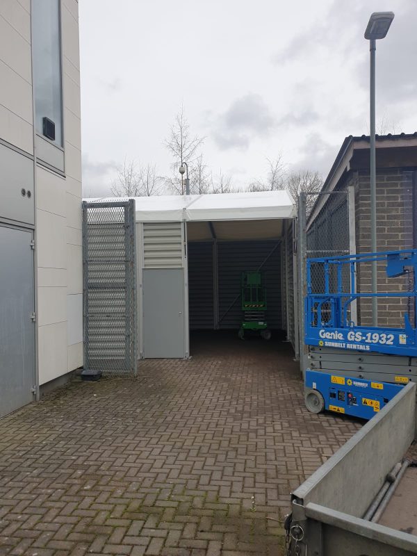 TS6-120 Temporary Warehouse: 6m Wide 3m Side Height Clear Span Warehouse Marquee - Image 2
