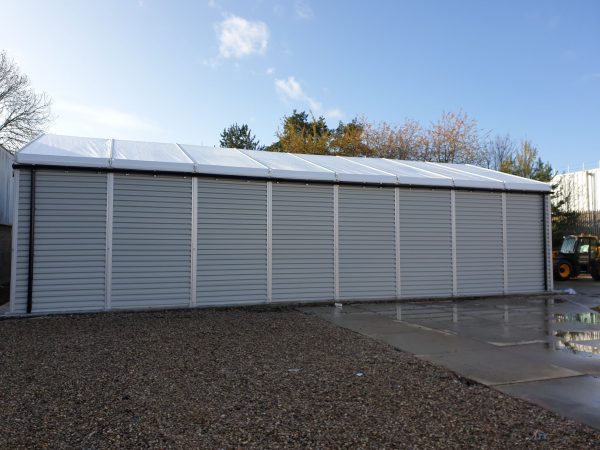 TS10-173 Temporary Warehouse: 10m Wide 4.5m Side Height Clear Span Warehouse Marquee - Image 3