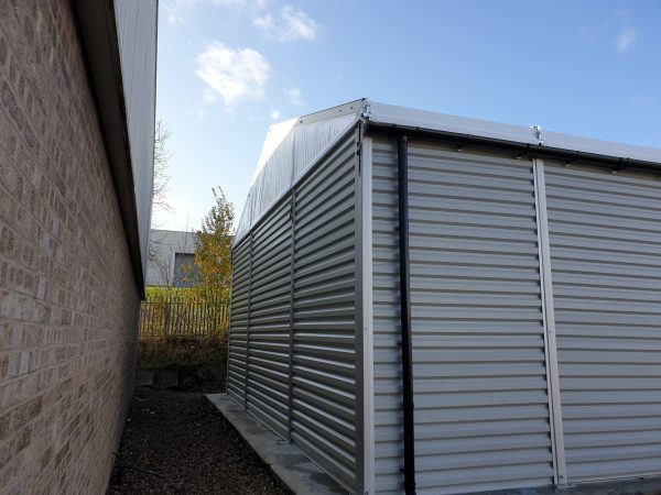 TS10-173 Temporary Warehouse: 10m Wide 4.5m Side Height Clear Span Warehouse Marquee - Image 4