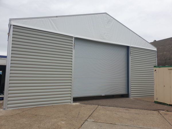 TS12-173 Temporary Warehouse: 12m Wide 4.5m Side Height Clear Span Warehouse Marquee - Image 2