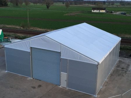 TS15-173 Temporary Warehouse: 15m Wide 4.5m Side Height Clear Span Warehouse Marquee