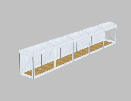 P1.8 Clear Span Marquee: 1.8m Wide 2.4m Side Height Party Structure