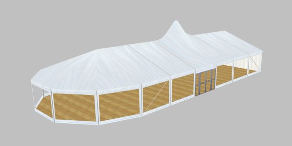 P10 Clear Span Marquee: 10m Wide 2.4m Side Height Party Structure - Image 4