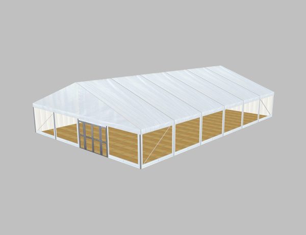 P12 Clear Span Marquee: 12m Wide 2.4m Side Height Party Structure