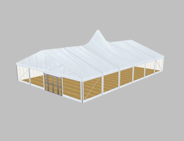 P12 Clear Span Marquee: 12m Wide 2.4m Side Height Party Structure - Image 3