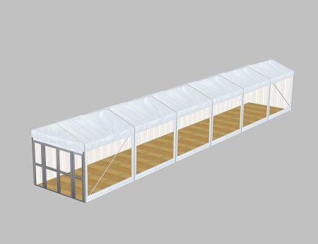 P3 Clear Span Marquee: 3m Wide 2.4m Side Height Party Structure