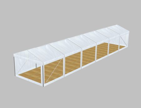 P4 Clear Span Marquee: 4m Wide 2.4m Side Height Party Structure