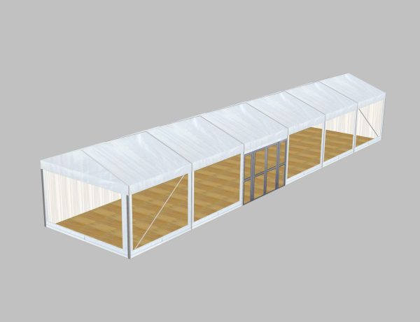 P4 Clear Span Marquee: 4m Wide 2.4m Side Height Party Structure - Image 2
