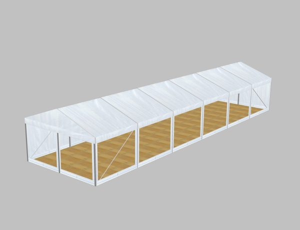 P5 Clear Span Marquee: 5m Wide 2.4m Side Height Party Structure
