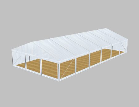 P9 Clear Span Marquee: 9m Wide 2.4m Side Height Party Structure