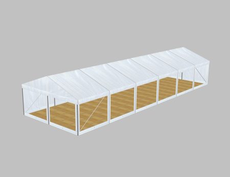 E6 Clear Span Marquee: 6m Wide 3m Side Height Event Structure