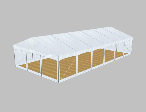 E9 Clear Span Marquee: 9m Wide 3m Side Height Event Structure